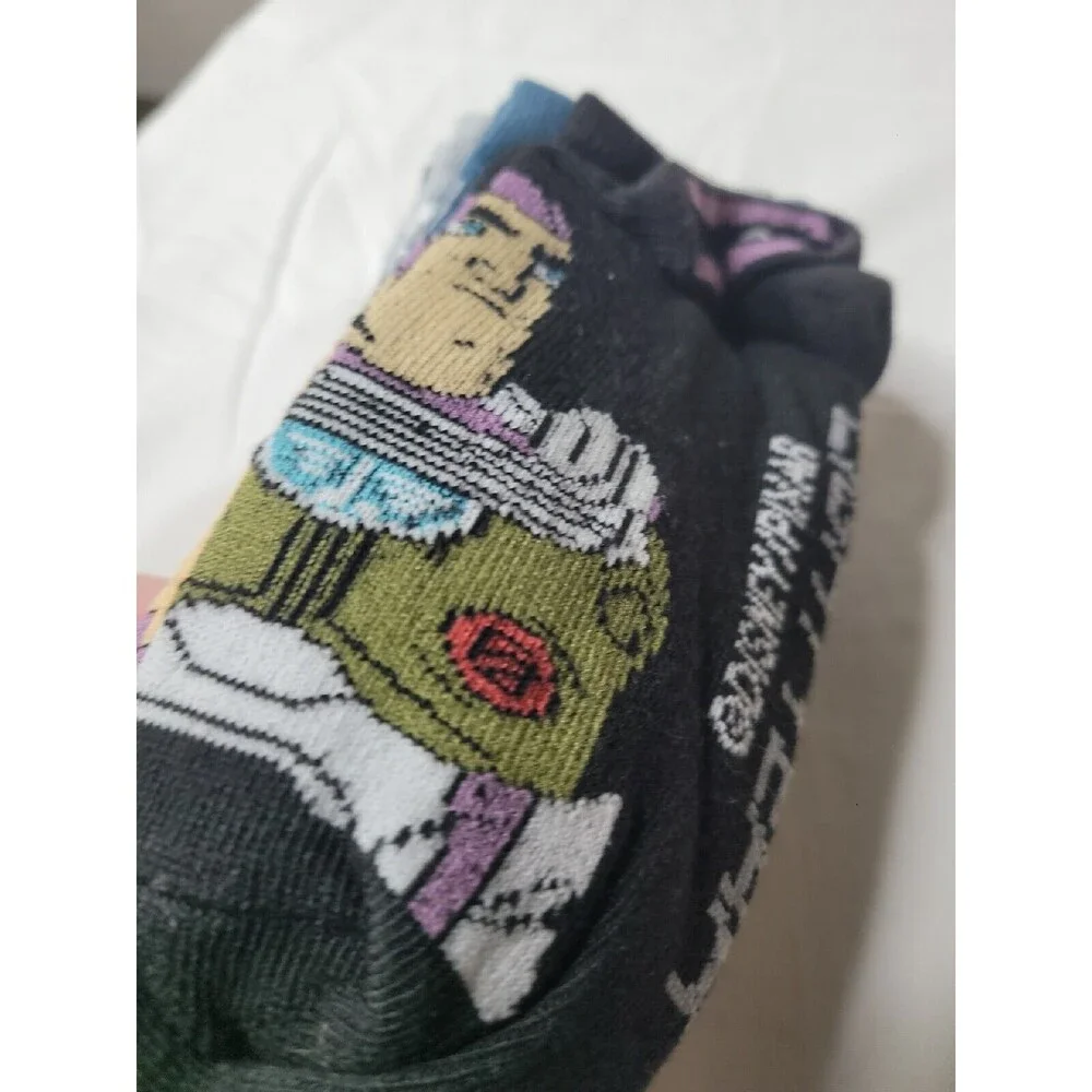 New 6 Pack Disney Pixar Buzz Lightyear Sock Sz 3-9 Men Or Women Adult Socks